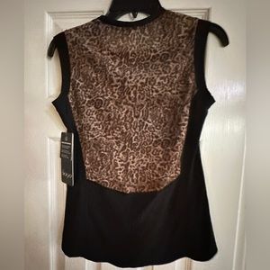 NWT Vito Athletica leopard workout top / active wear, small